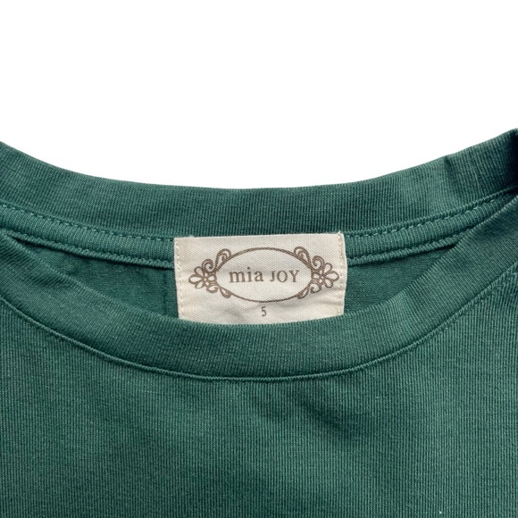 Mia Joy Girls Green And Gold Sun Shine Tee Size 5 Years - Picture 3 of 3